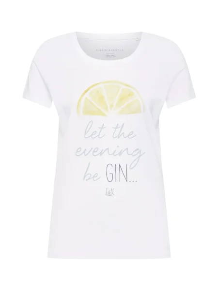 EINSTEIN & NEWTON Tricou Gin galben alb