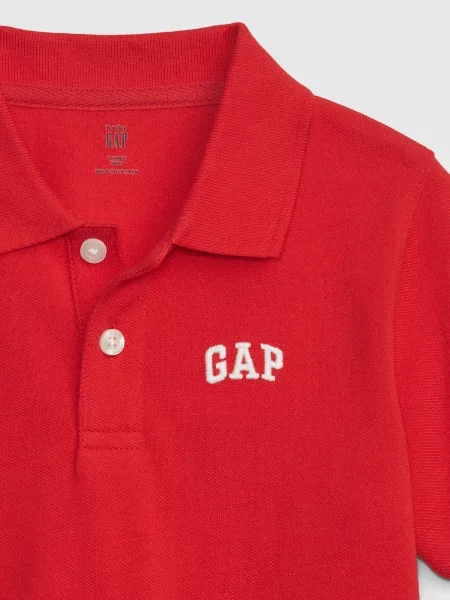 Поло тениска Gap червено