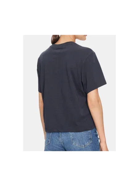Guess Jeans Tričko Boxy Fit čierna