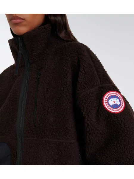 Geacă Canada Goose de lână maro