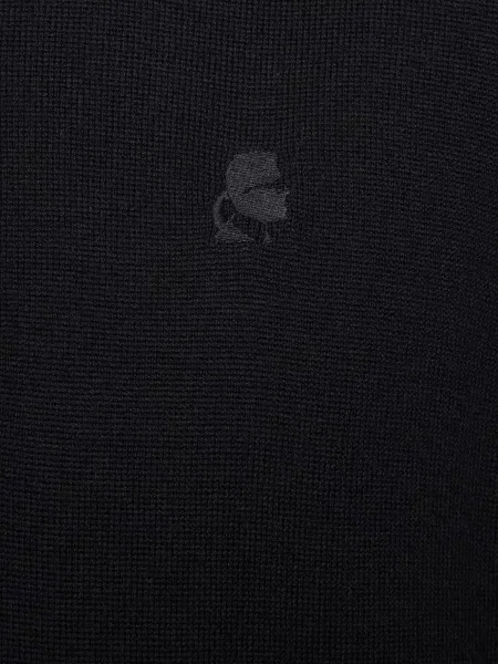 Шерстяной свитер Karl Lagerfeld черный