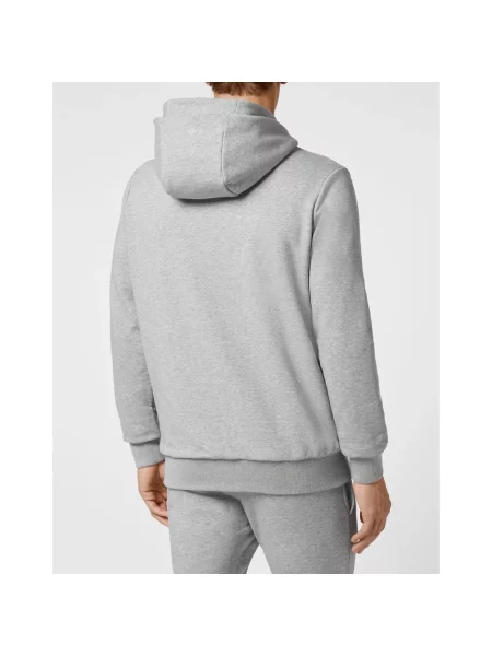 Sweter Philipp Plein z kapturem szary