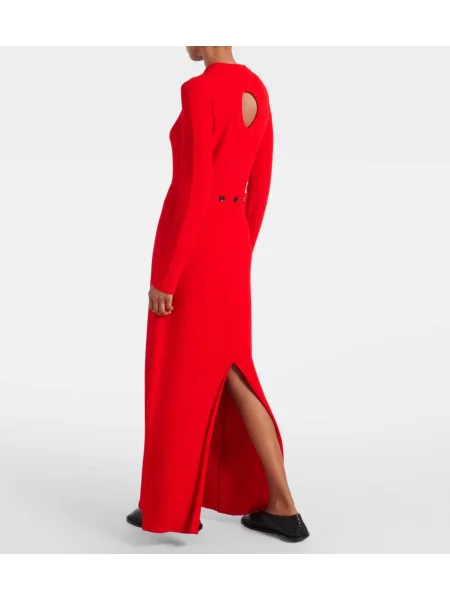 Oblekové maxi šaty Proenza Schouler červená