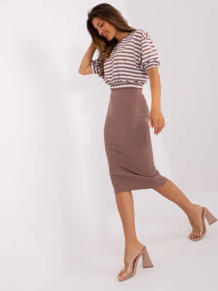 Bluza Fashionhunters rjava