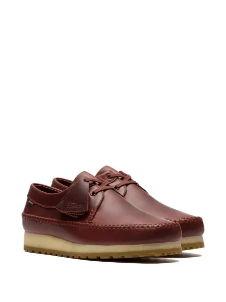 Кожаный обувки в стил дерби Clarks Originals с връзки кафяво