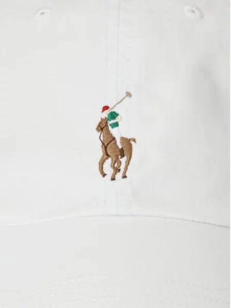 Polo Ralph Lauren Kšiltovka hnědá / zelená / červená bílá