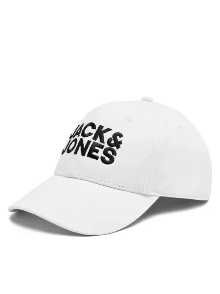 Kapa s šiltom Jack&jones bela