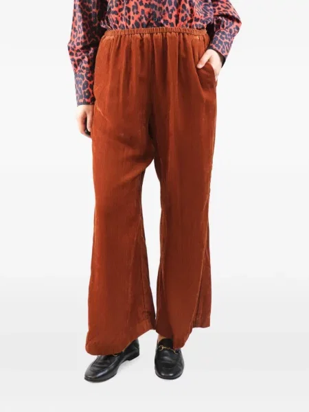 Pantaloni Forte_forte de catifea cord portocaliu