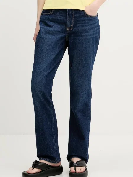 Traperice Abercrombie & Fitch visoki struk plava