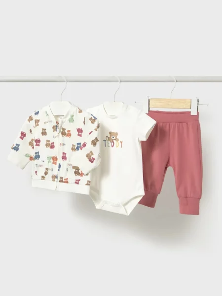 Mayoral Newborn Kojenecká tepláková souprava růžová