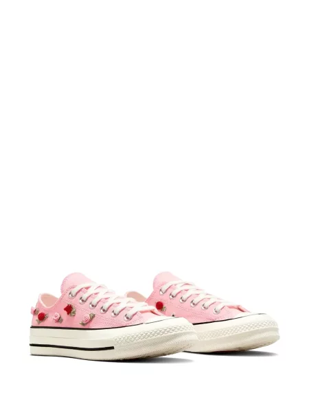 Sneakerși Converse Chuck 70 alergare cu cataramă cu bretele alb