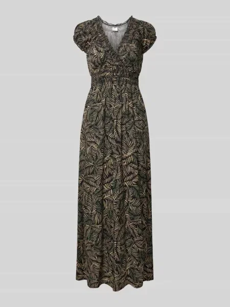 Sukienka maxi z z dekoltem w serek Apricot czarna