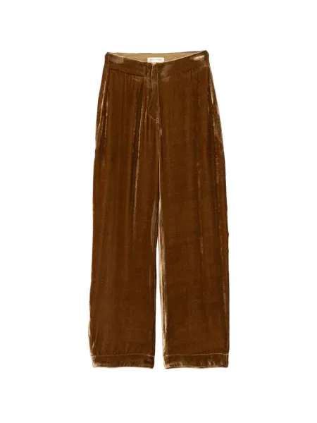 Pantaloni Gentry Portofino de catifea maro
