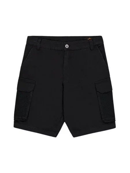 Szorty cargo Alpha Industries z siateczką czarne
