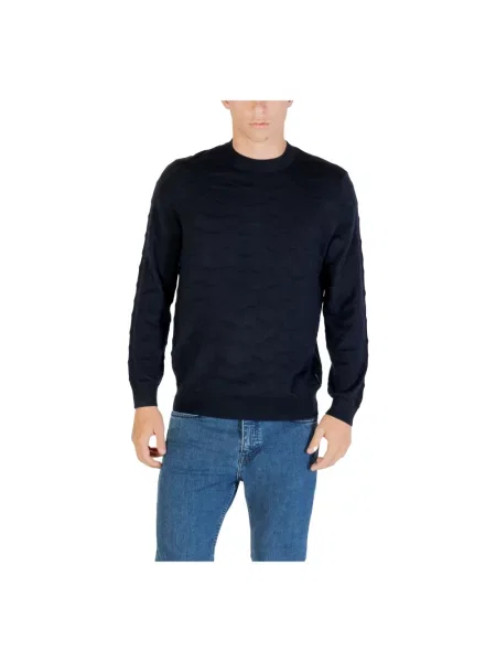 Sweter Armani Exchange niebieski