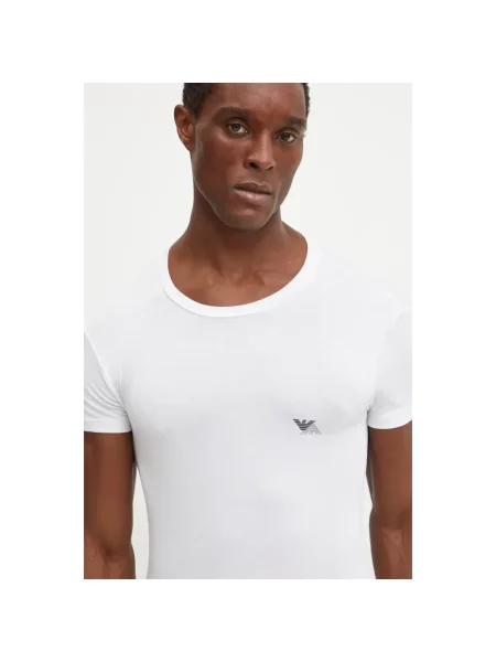 Emporio Armani Underwear t-shirt lounge z nadrukiem biały