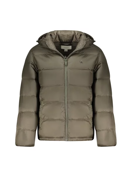 Kurtka puchowa Calvin Klein Jeans Ls Zip Off Hooded Jacket Grey M szara