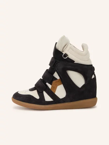 Isabel Marant Kotníkové Tenisky Bekett / hnědá / světle šedá černá