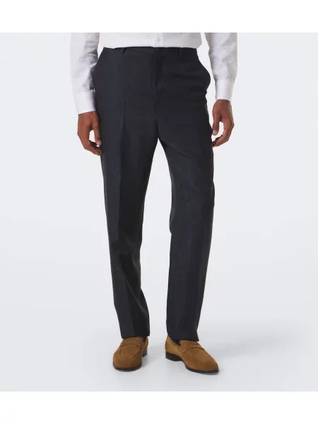 Pantaloni Etro de lână albastru