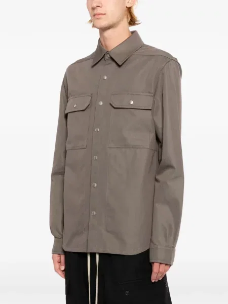 Jachetă-cămașă Rick Owens maro