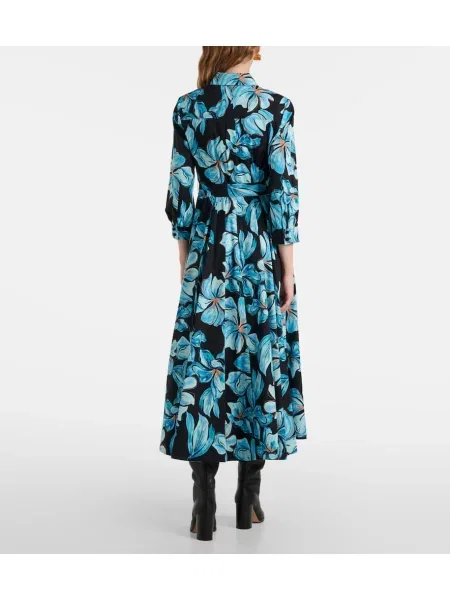 Kvetinové oblekové maxi šaty Diane Von Furstenberg