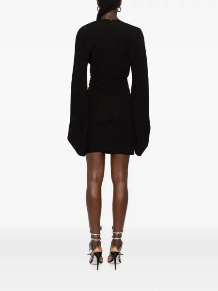 Rochie mini Christopher Esber cu volane negru