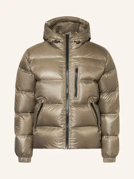 Belstaff Péřová Bunda Atlas olivová