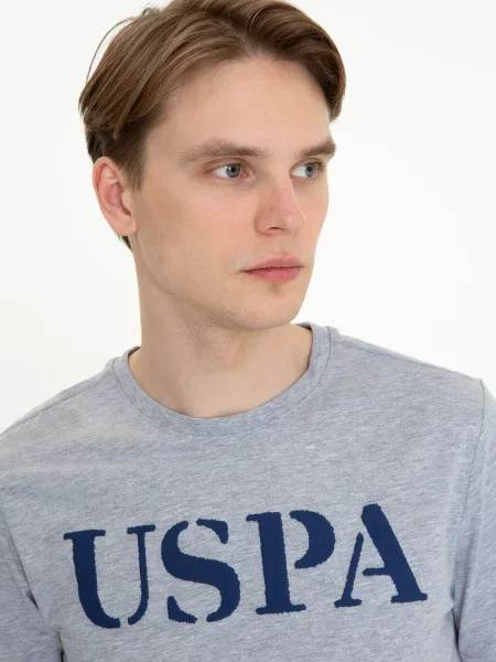 Поло U.s. Polo серое