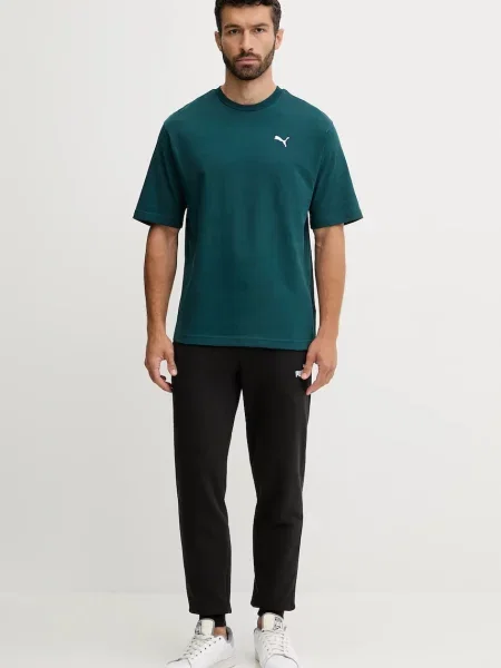 Puma basic tričko Wardrobe Essential zelené