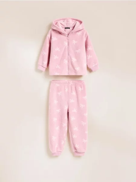 Hanorac din fleece copii Reserved roz
