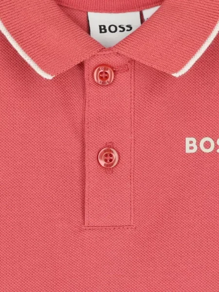 Koszulka polo dziecięca Bosswear czerwona