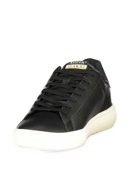 Sneakerși Avirex cu imagine negru