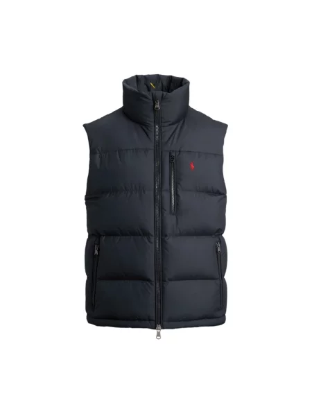 Kamizelka o kroju regular fit z wyhaftowanym logo Polo Ralph Lauren niebieska
