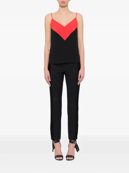 Top Lanvin de mătase negru