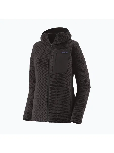 Bluză pentru femei Patagonia R1 Air Full-Zip Hoody black negru