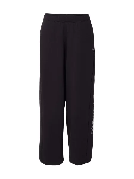 PUMA Pantaloni negru alb