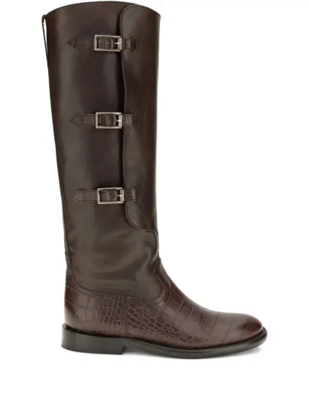 Botine Paris Texas cu cataramă maro
