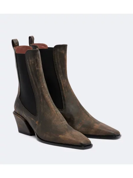 Botine chelsea Paris Texas din piele maro