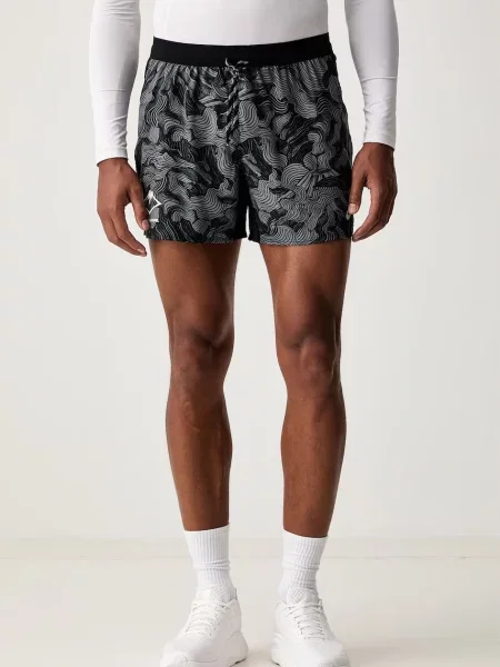 Asics pantaloni scurți sport pentru bărbați FUJITRAIL ALL OVER PRINT SHORT negru