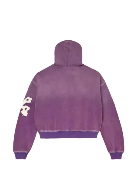 Hanorac cu glugă Vale cu autograf violet