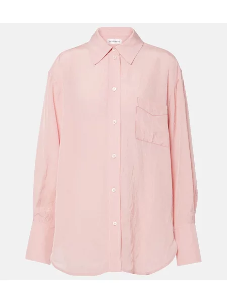 Cămașă Victoria Beckham roz