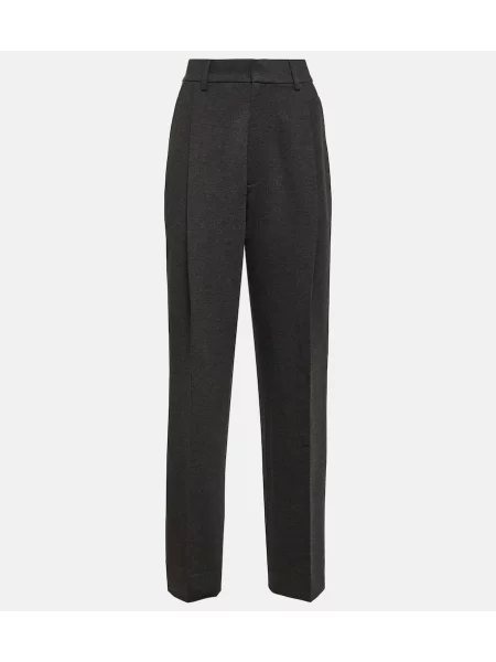 Pantaloni Victoria Beckham plisate gri