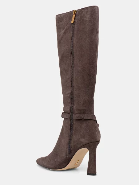 Steve Madden csizma velúrból Sirrens tűsarkú barna