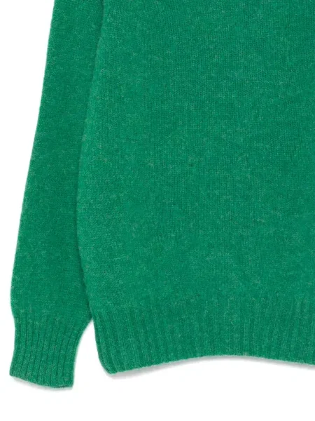Pulover Howlin' cu decolteu rotund verde