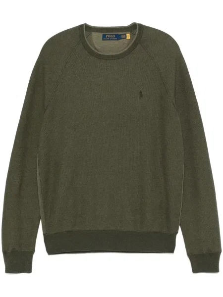 Вълнена карирана шапка Polo Ralph Lauren закърпени черно