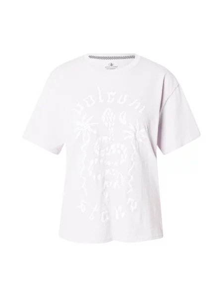 Volcom Tričko BURNOUT pastelovo fialová biela