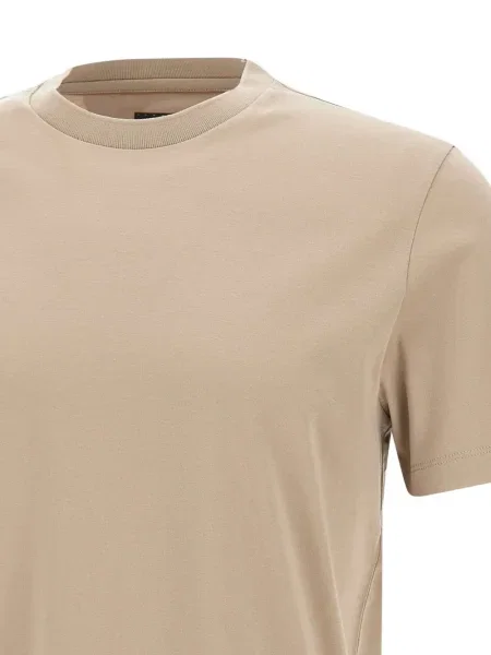 Tricou Boss cu decolteu rotund maro