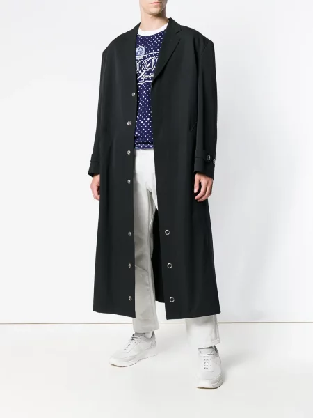 Dlouhý kabát Jean Paul Gaultier Pre-owned černý