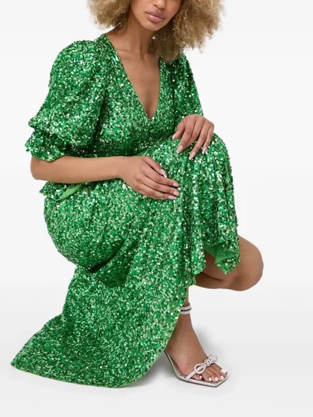Rochie maxi Notes Du Nord de costum verde