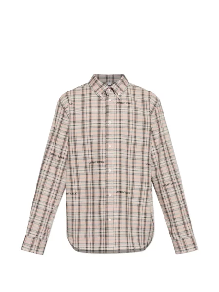 Риза Off-white бродирана бяло